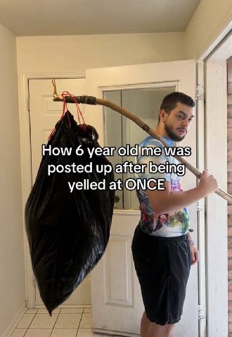 A How 6 year old’me posted up after being yelled at ONCE