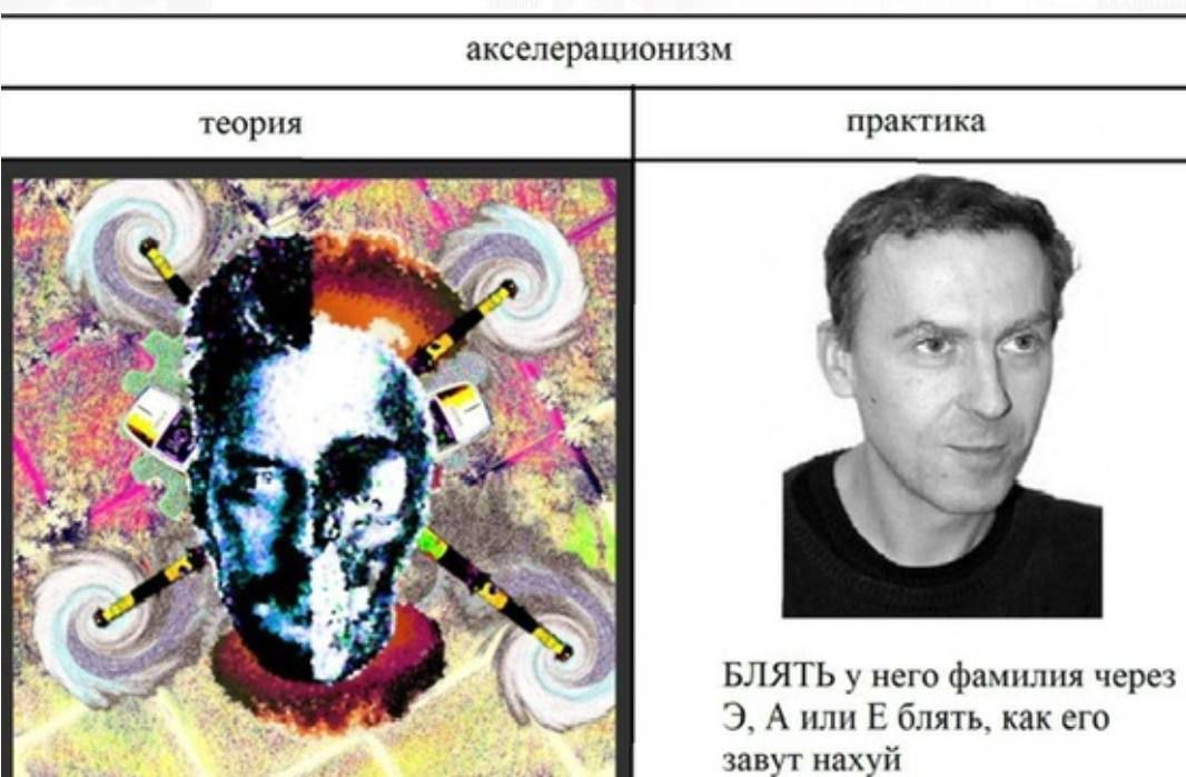 акселерационизм теория практика 4 ane БЛЯТЬ у него фамилия через А или блять. как его завут нахуй