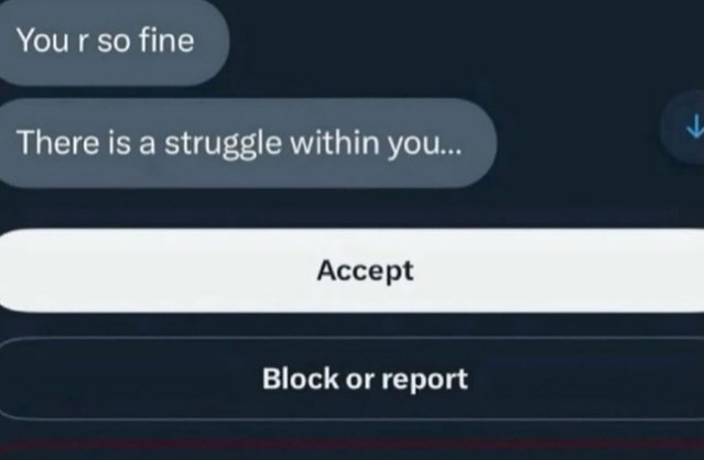 $0 fine There is а struggle within you... Block or report