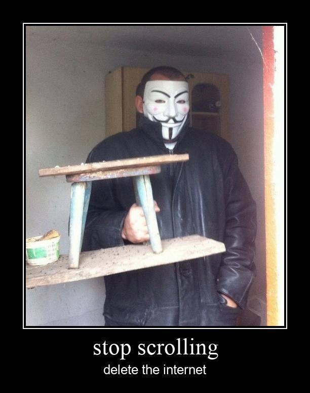 stop scrolling delete the internet