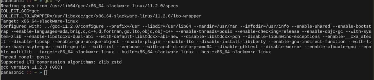 Reading specs from COLLECT, ЕТО lto-wrapper Target: Configured with: shared fortran, --enable-checking enable dual арт абт=нем рей сха atex it --disable-libssp --enable-lta --enable-gnu-indirect-funet