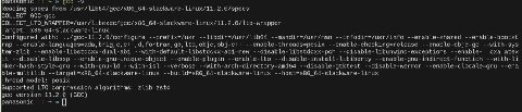 Reading specs from COLLECT, ЕТО lto-wrapper Target: Configured with: shared fortran, --enable-checking enable dual арт абт=нем рей сха atex it --disable-libssp --enable-lta --enable-gnu-indirect-funet