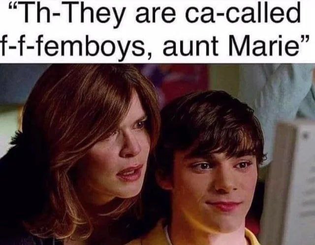 “Th-They are ca-called -f-femboys, aunt Marie”