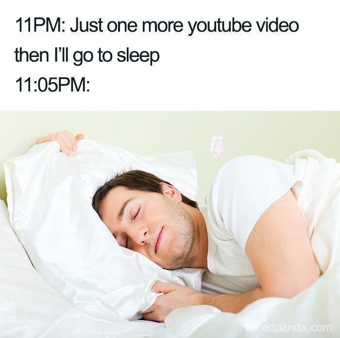 Just one more youtube video then I'll to sleep
