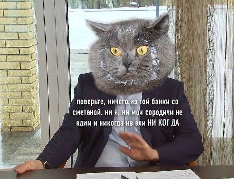 И i поверьте, ничего. из той банки сметаной, ни я, ни мои сородичи не едим и никогда не ели НИ ДА i!