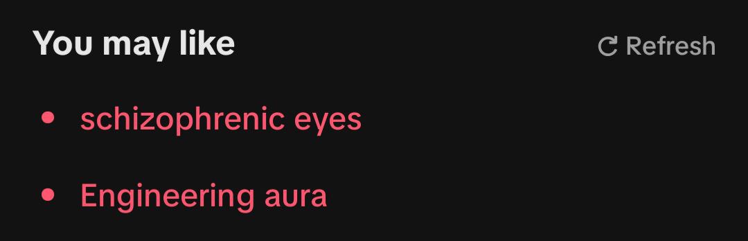 You may like С Refresh schizophrenic eyes Engineering aura