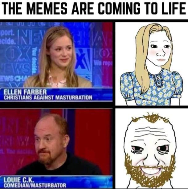 THE MEMES АВЕ COMING ТО LIFE CHRISTIANS AGAINST MASTURBATION 4 COMEDIAN/MASTURBATOR