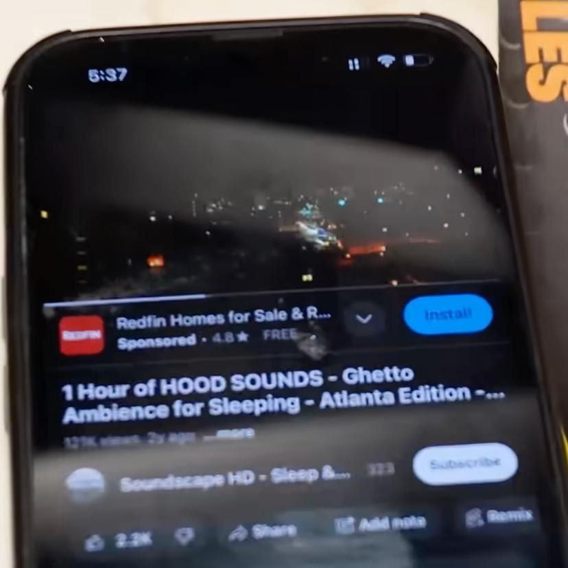 5:37 Redtin Homes Sale Hour of HOOD SOUNDS Ghetto for sleeping Atianta Edition НО