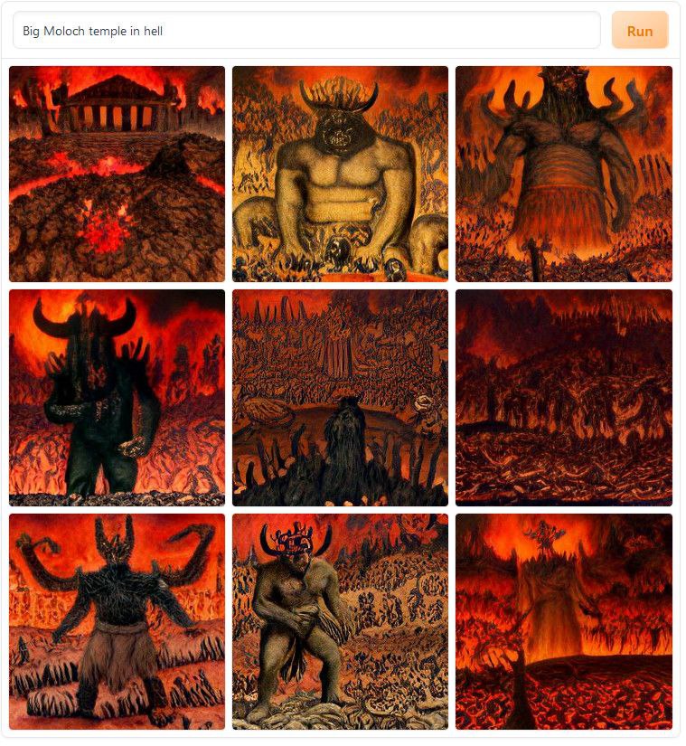 Big Moloch temple in hell Run