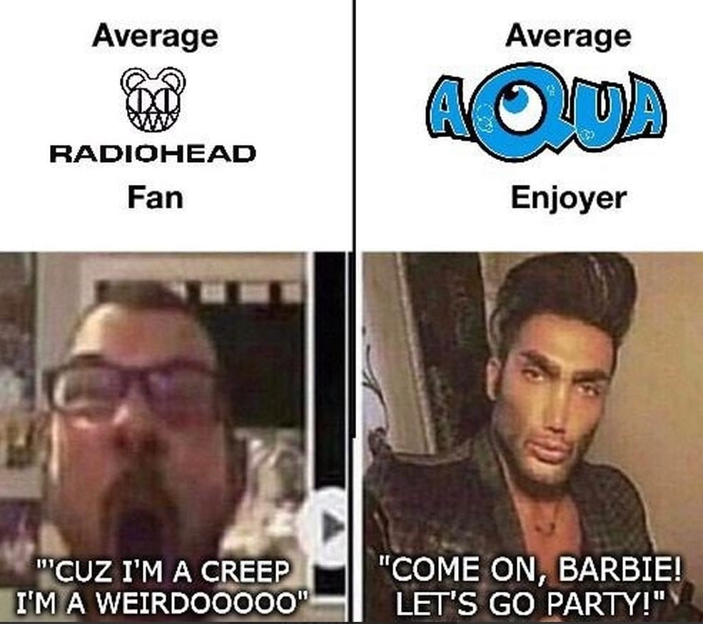 Ауегаде Ауегаде fal 9 RADIOHEAD Fan Enjoyer в 4 WCUZ A "COME ON, BARBIE! ГМА LET'S