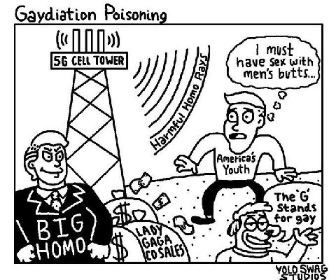 Gaydiation Poisoning men's BIG) YOLO SWAG