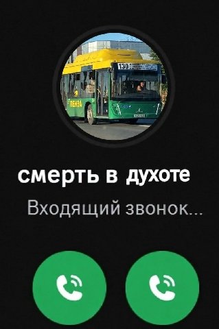 смерть в духоте Входящий звонок