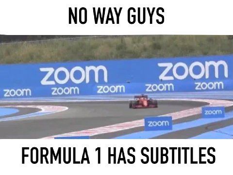 ZOOM zoom ZOOM ZOOM FORMULA 1 HAS SUBTITLES