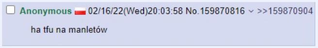 Anonymous 02/16/22(Wed)20:03:58 No.159870816 >>159870904 Ни manletow