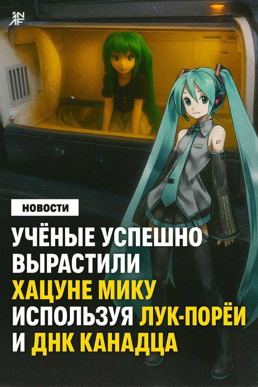 УЧЕНЫЕ УСПЕШНО ВЫРАСТИЛИ ХАЦУНЕ МИКУ ИСПОЛЬЗУЯ ЛУК-ПОРЕИ И ДНК КАНАДЦА