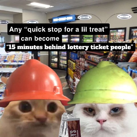 Any “quick stop for a lil treat” Бесоте minutes behind lottery ticket people” 47