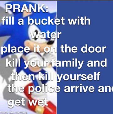 В fill a bucket with ater plac the door amily and ourself arrive an get