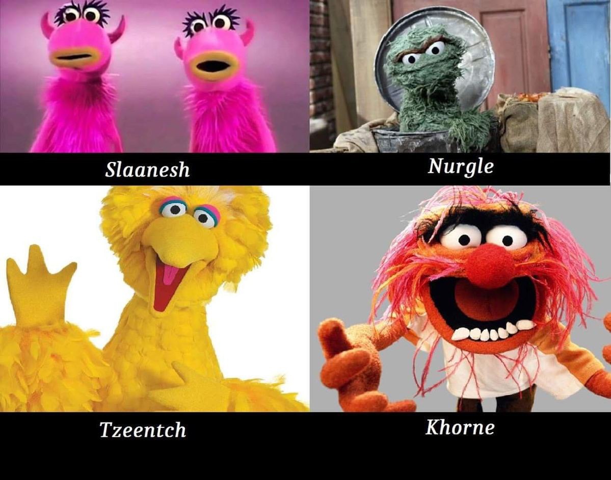 Slaanesh Nurgle и Tzeentch Khorne