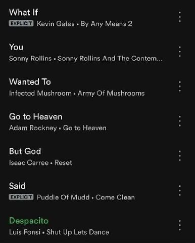 What If Kevin Gates Any Means 2 You Sonny Rollins Sonny Rollins And The Contem Wanted To Infected Mushroom Army Of Mushrooms to Heaven Adam Rockney to Heaven But God Isaac Carree Reset Said Puddle Of 