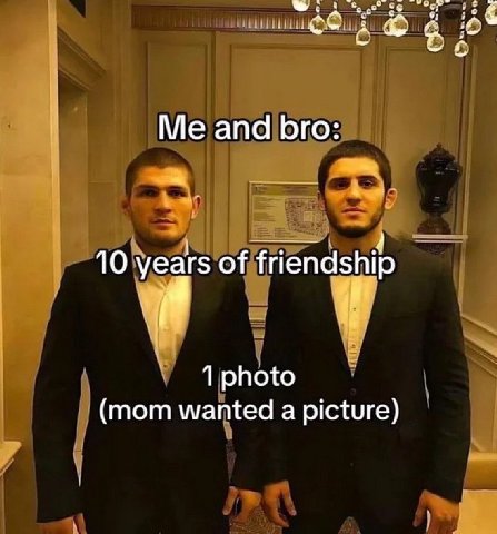 and bro: 10 years of friendship (mom wanted а picture)