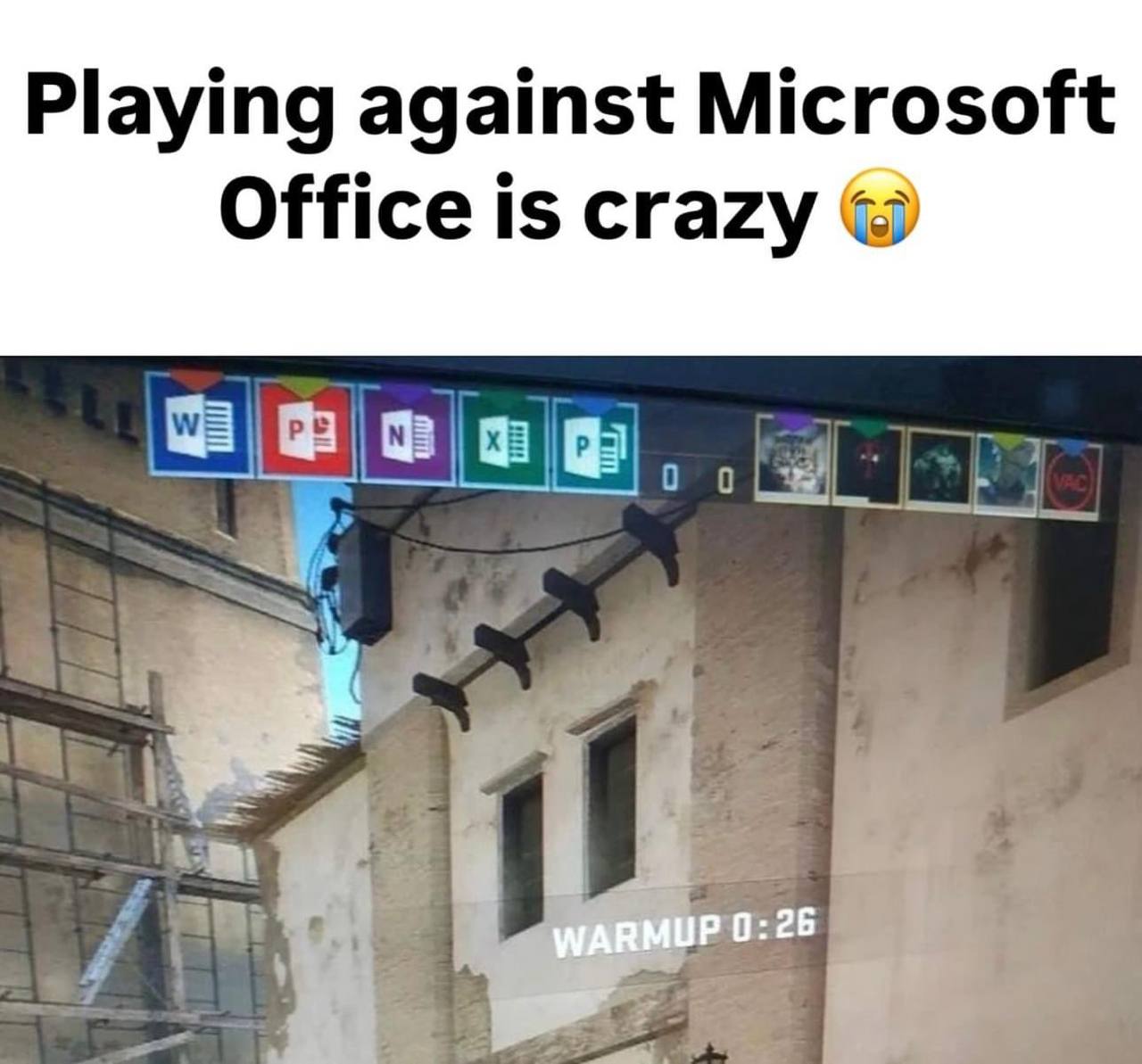 Playing against Microsoft Office is crazy