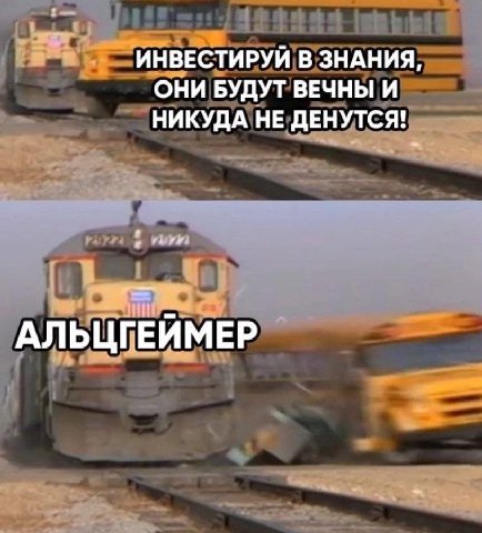 ИНВЕСТИРУЙ В ЗНАНИЯ, ОНИ БУДУТ ВЕЧНЫ И НИКУДА НЕ ДЕНУТСЯ! АЛЬЦГЕЙМЕР