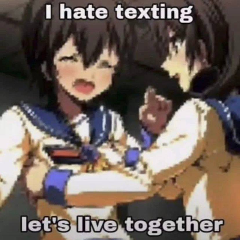hate texting