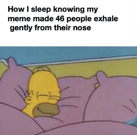 How sleep knowing meme made 46 people exhale gently from their nose