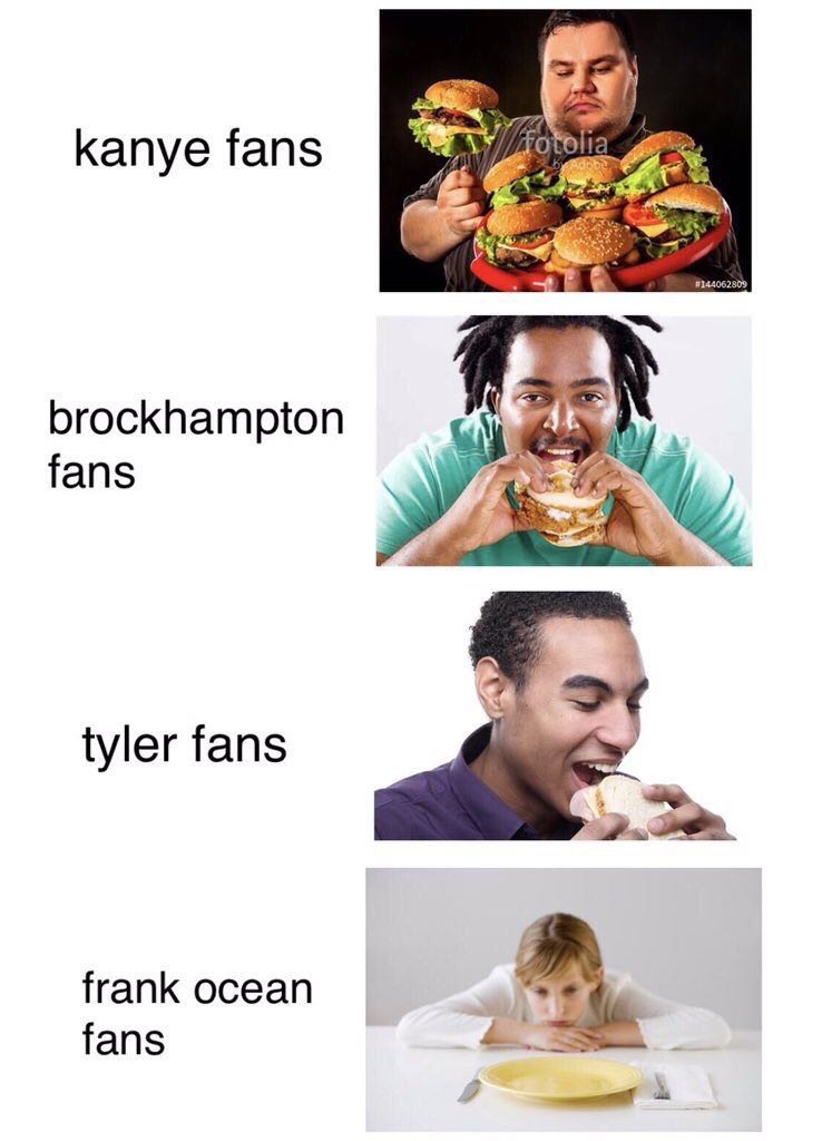 kanye fans 44 brockhampton fans tyler fans frank ocean fans