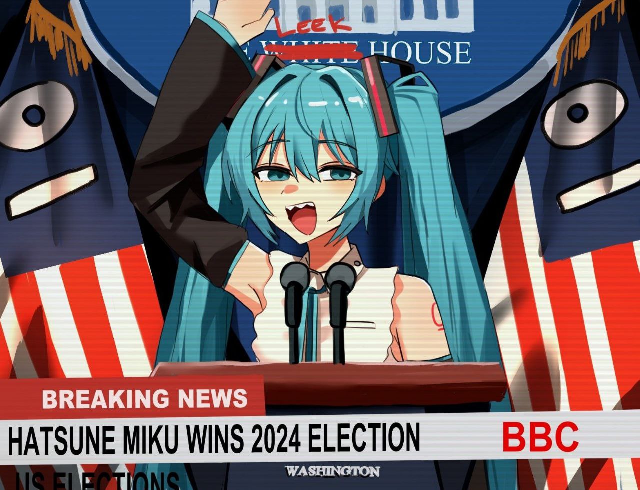 С 5 BREAKING NEWS HATSUNE MIKU WINS 2024 ELECTION BBC