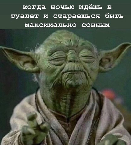 когда ночью идёшь в туалет и стараешься быть максимально сонным