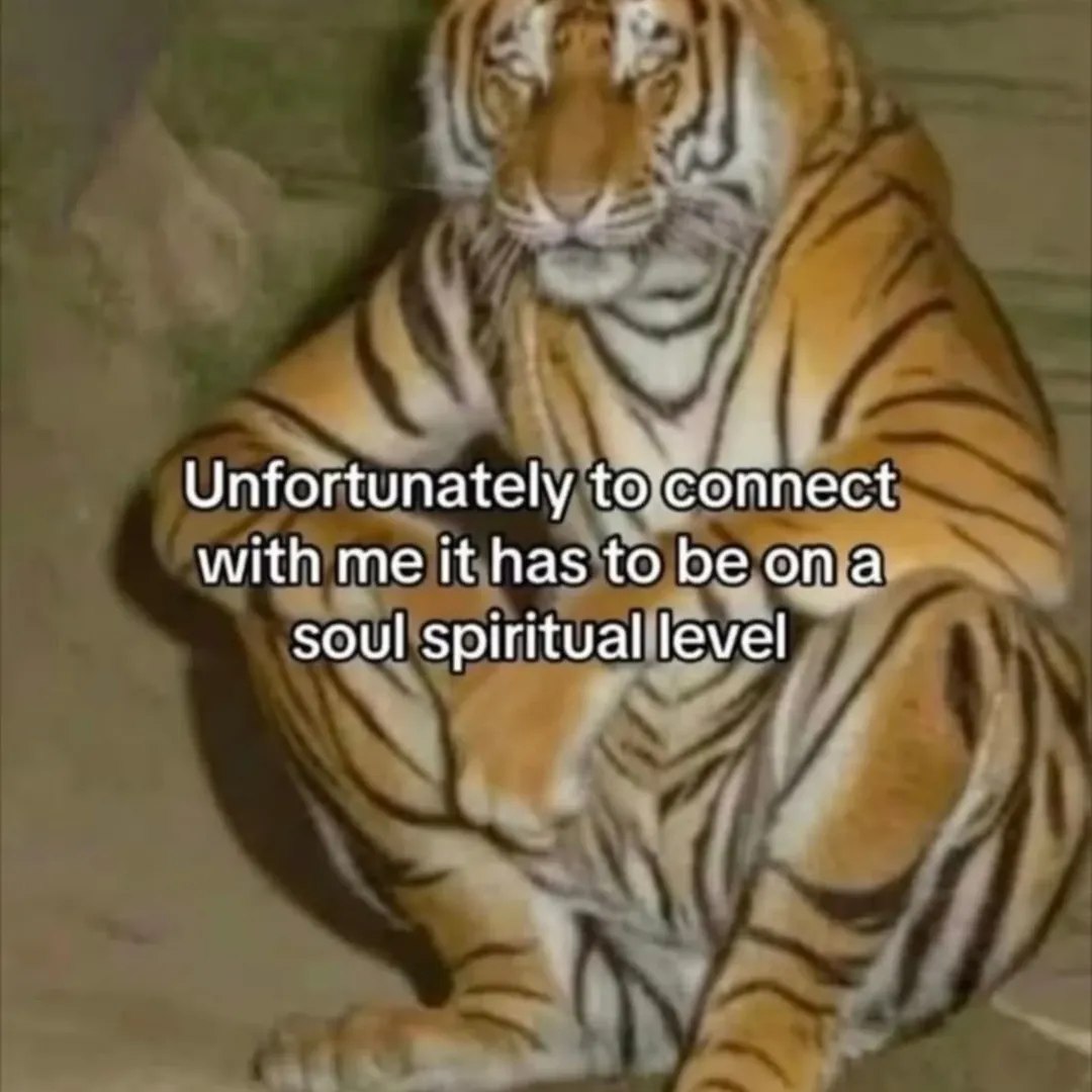Unfortunately with me to be опа soul spiritual level
