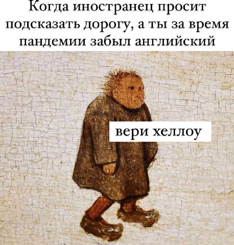 Когда иностранец просит подсказать дорогу, а ты за время пандемии забыл английский вери хеллоу