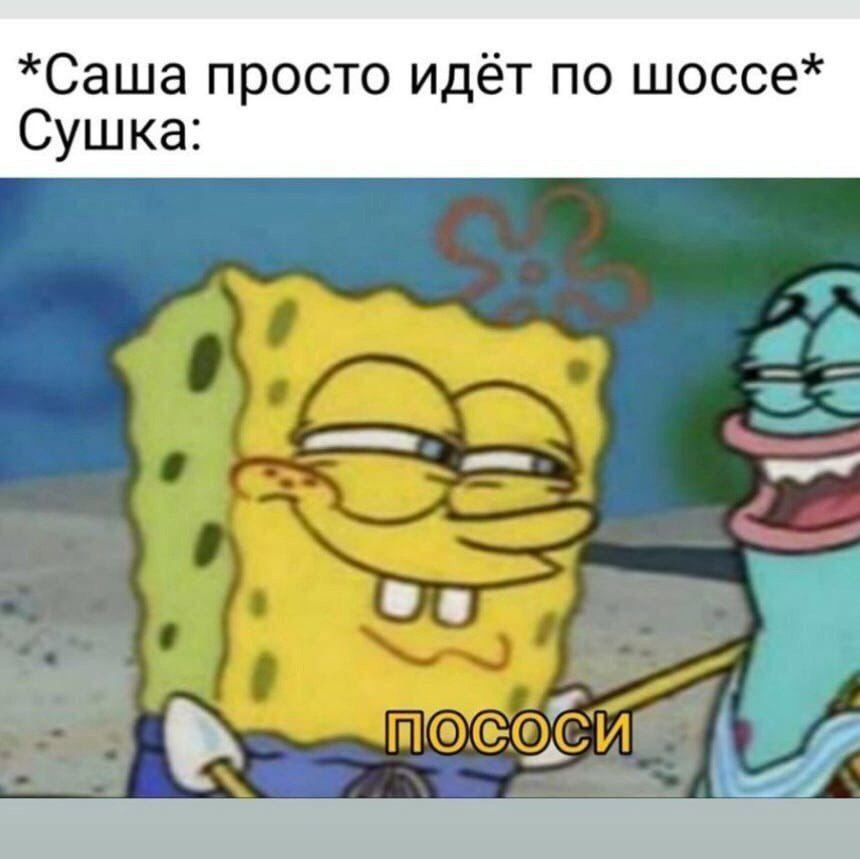 *Саша просто идёт по шоссе* Сушка: