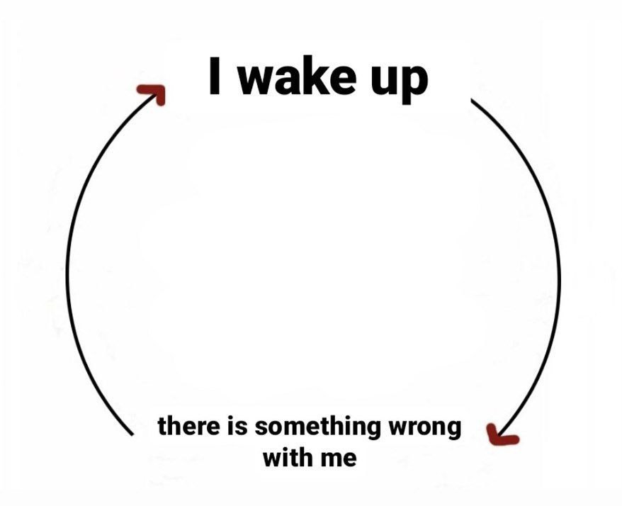 wake up is something wrong with me