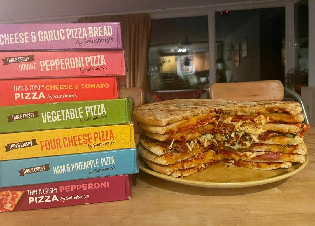 PHEESE GARLIC THING CRISPY PIZZA THIN CRISPY Я PIZZA Sainsburys PIZZA Sainsburys