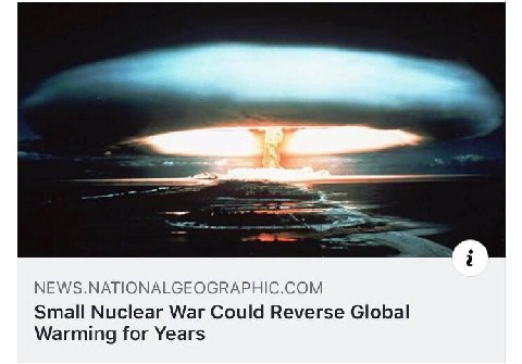 NEWS.NATIONALGEOGRAPHIC.COM Small Nuclear War Could Reverse Global Warming for Years