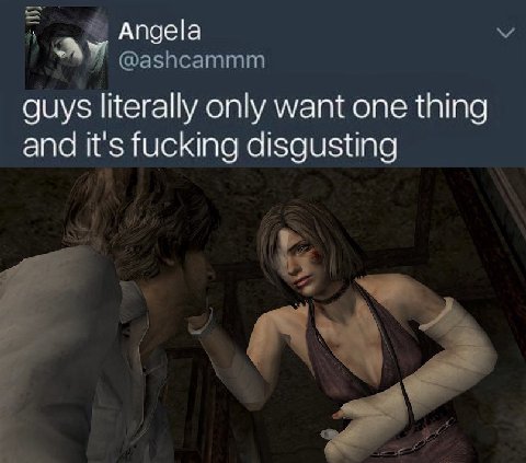 Angela @ashcammm guys literally only want one thing and it's fucking disgusting