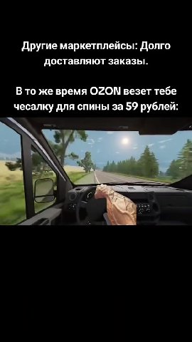 Другие маркетплейсы: Долго доставляют заказы. B To же время OZON везет тебе чесалку для спины за 59 рублей: