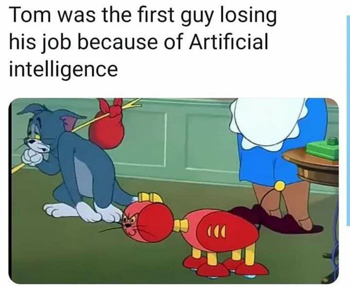 Тот was the first guy losing his job because of Artificial intelligence