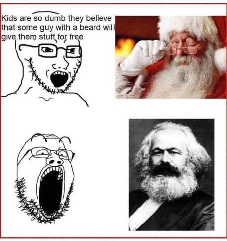 Kids are so dumb they believe hat some guy with a beard will give them stuff for free (225 72)