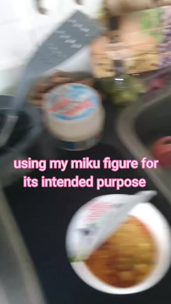 its intended purpose using ту miku figure for