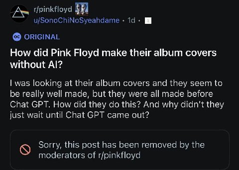 How did Pink Floyd make their album covers without was looking at their аБит covers and they seem to be really well made, but they were all made before Chat GPT. How did they this? And why didn’t they