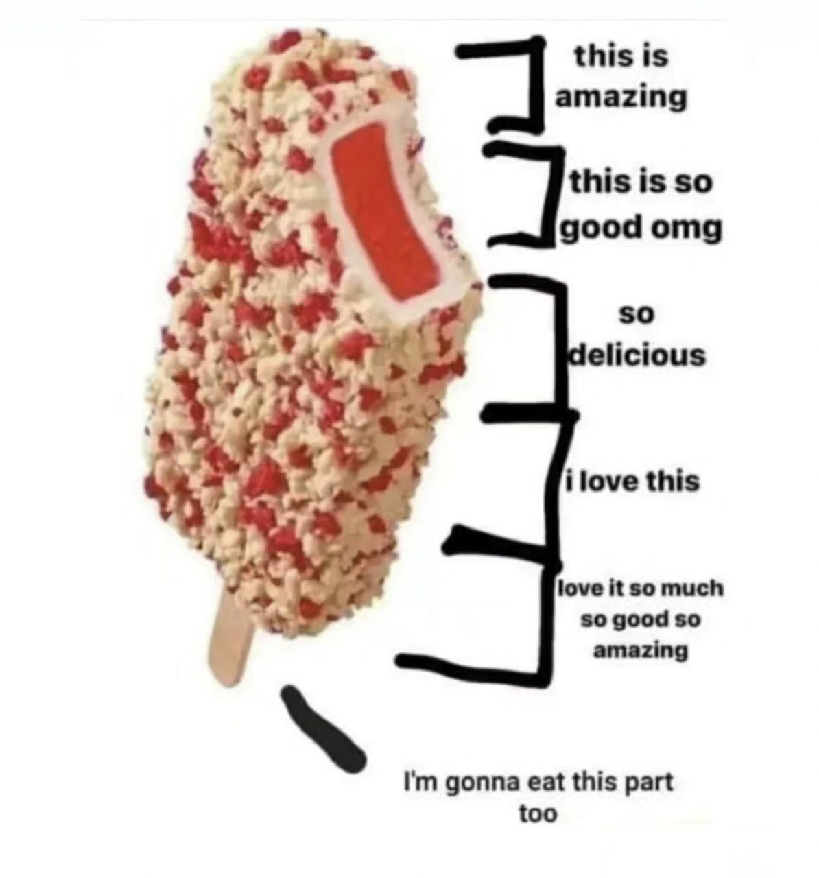 this is amazing so 9 ood omg so icious 1% ilove this love it so much so good so gonna eat this part too