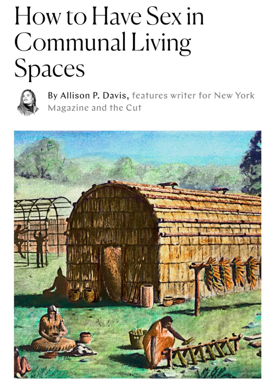 How to Have Sex in Communal Living Spaces Allison Davis, features writer for New York Magazine and the Cut Я Я “A