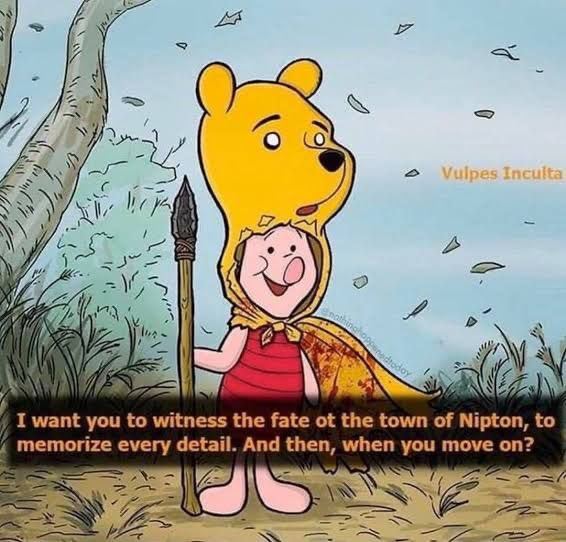 28 о С А a! Wis 2 У 4A SANE I want you to witness the fate the town of Nipton, to 4 memorize every detail. And then, when you move on? Sas 7
