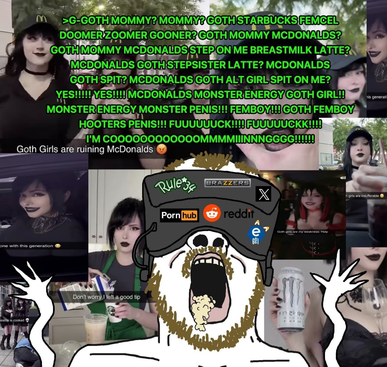 >G-GOTH УХСОТН STARBUCKS|FEMCEL DOOMER’ZOOMER MCDONALD OTHIMOMMY ME BREASTMILK 7 a MCDONALDS GOTHISTEPSISTER LATTE? MCDONALDS GOTH MCDONALDS{GOTH ALT GIRESPIT ON MONSTER ENERGY{GOTH GIRL!! MONSTER ENE