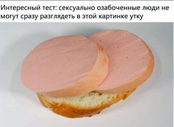 Интересный тест: сексуально озабоченные люди не могут сразу разглядеть в этой картинке утку