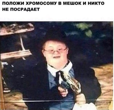 ПОЛОЖИ ХРОМОСОМУ В МЕШОК И НИКТО НЕ ПОСРАДАЕТ