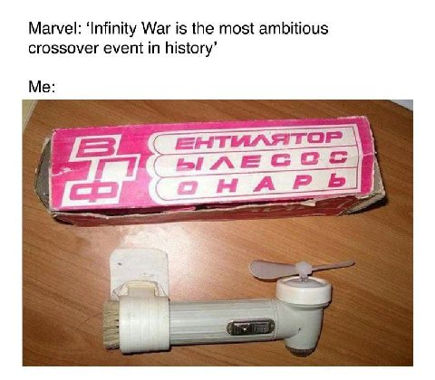 Marvel: ‘Infinity War is the most ambitious crossover event in history’ Me: A